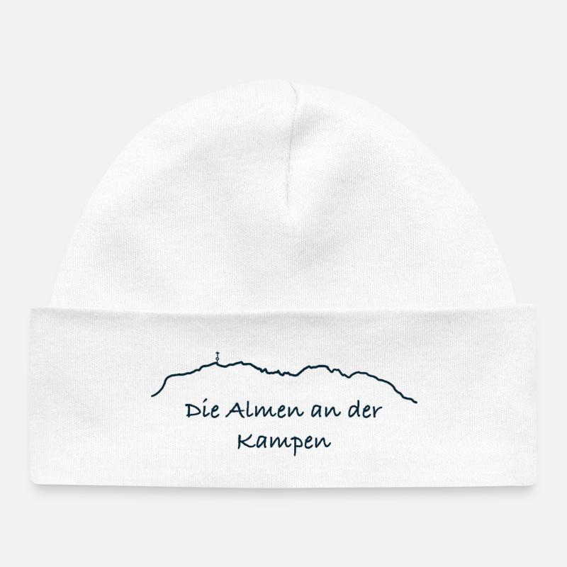 Ligne alpine via Kampen - Bonnet bébé bio - blanc