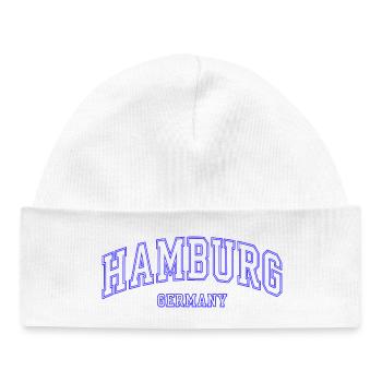 Collège de Design de Hambourg, Allemagne - Bonnet bébé bio - blanc - Devant