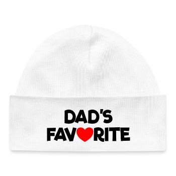 Favorite Daddy's Favorite I'm Daddy's Favorite - Baby Organic Beanie - white - Front