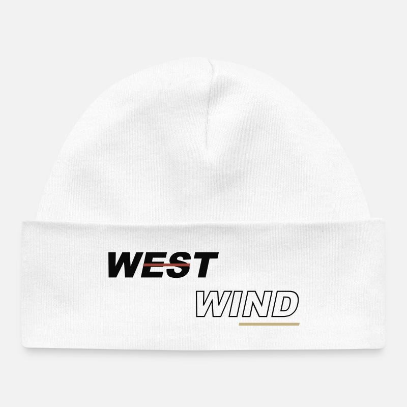 WEST WIND - Baby Organic Beanie - white