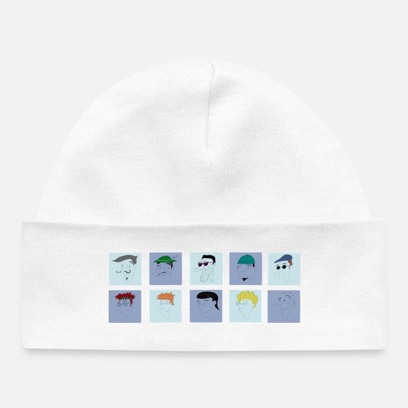 Collection des Hommes Arrogants - Bonnet bébé bio - blanc