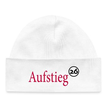 Aufsteiger 2026 Aufstieg - Baby Organic Mütze - Weiß - Vorne