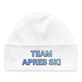 Team Après Ski Gradient - Baby Organic Mütze - Weiß - Vorne