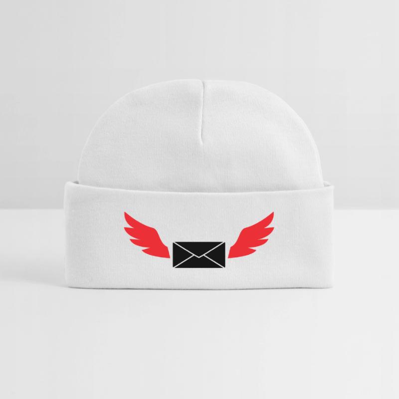 Express Mail Envelope Winged Post Baby Organic Beanie