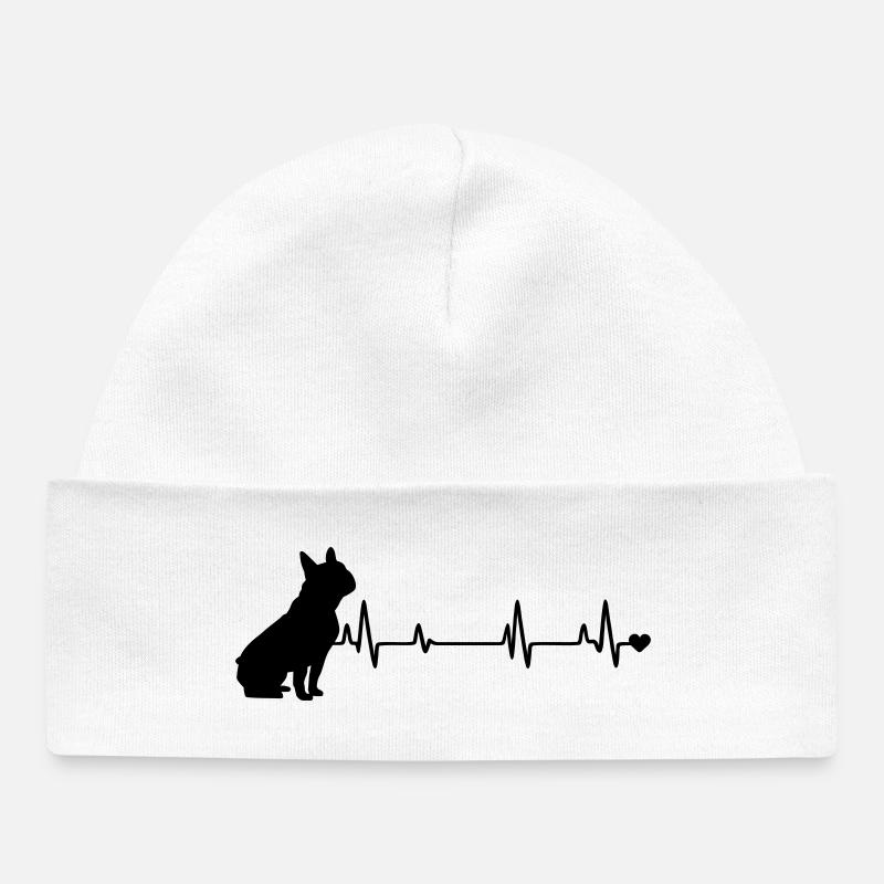 Chien - Bonnet bébé bio - blanc