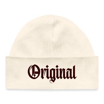 Original - Bonnet bébé bio - blanc - Devant