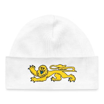 Lion d’Aquitaine - Bonnet bébé bio - blanc - Devant