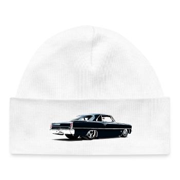Chevy II Nova Super Sport Back - Baby Organic Beanie - white - Front