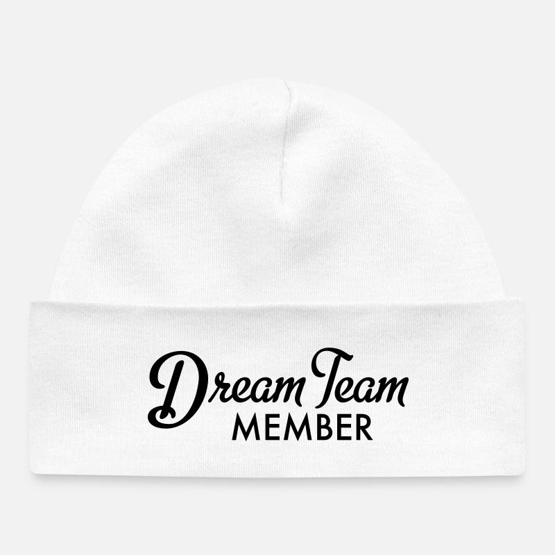 Dream Team Member - Bonnet bébé bio - blanc