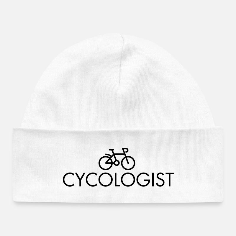 Cycologist - Baby Organic Beanie - white