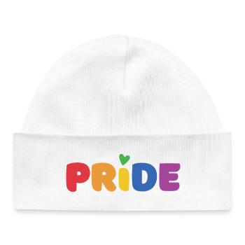LGBTQ+ Pride Month - Baby Organic Beanie - white - Front