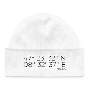 Coordonnées Arrondissement 6 Oberstrass Unterstrass Zurich - Bonnet bébé bio - blanc - Devant