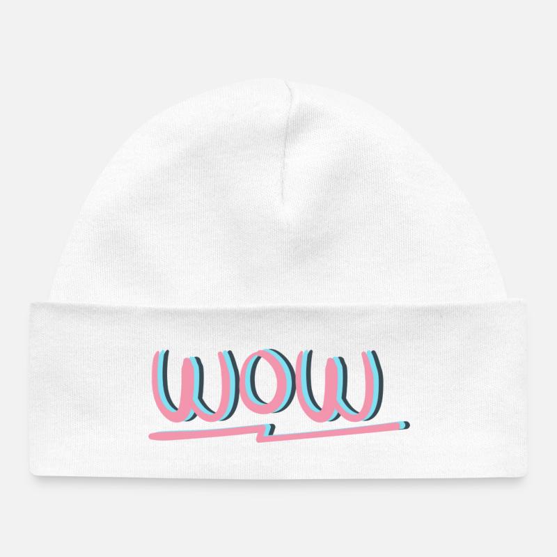 WOW Vêtements et accessoires - Bonnet bébé bio - blanc