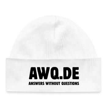 AWQ - Answers without questions - Baby Organic Mütze - Weiß - Vorne