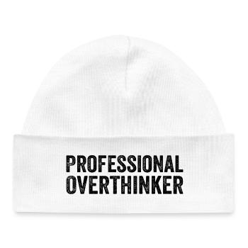 Professional Overthinker - Baby Organic Beanie - white - Front