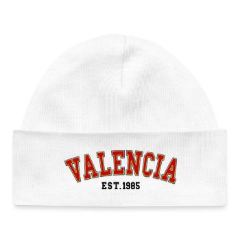 Valencia Est.1985 - Baby Organic Beanie - white - Front