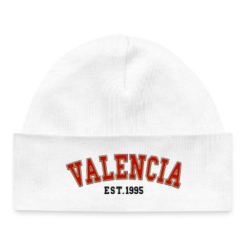 Valencia Est.1995 - Baby Organic Beanie - white - Front