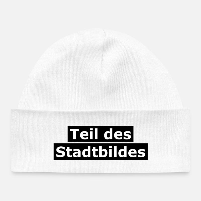 Partie intégrante du paysage urbain - Bonnet bébé bio - blanc