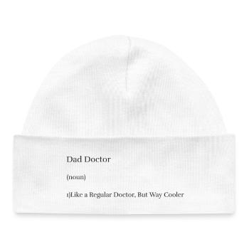 Papa Docteur – Comme un médecin ordinaire, mais beaucoup plus cool - Bonnet bébé bio - blanc - Devant