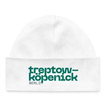 Treptow Köpenick Berlin - Beautiful simple design - Baby Organic Beanie - white - Front