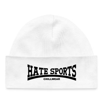 Hate Sports Chillwear - Baby Organic Mütze - Weiß - Vorne