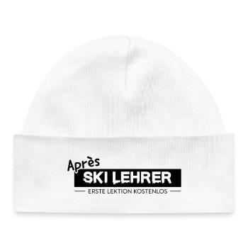 Après Ski Instructor Saying Skiing Party - Baby Organic Beanie - white - Front