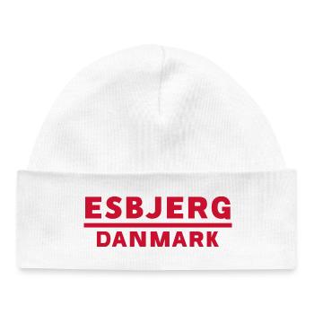 Esbjerg, Denmark - Baby Organic Beanie - white - Front