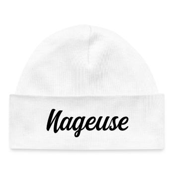Nageuse Compétition Natation Eau Nage Sportive - Bonnet bébé bio - blanc - Devant