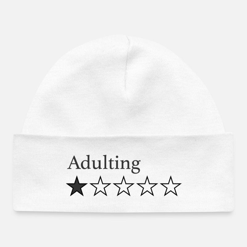 Adulting Star Emblem - Bonnet bébé bio - blanc