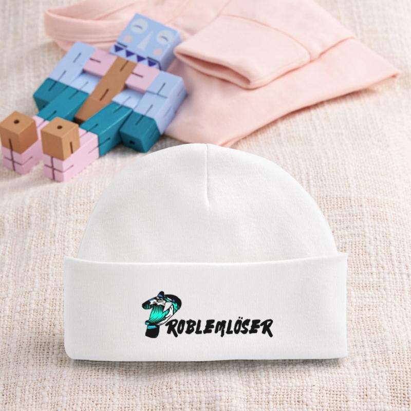 Problem solver text Baby Organic Beanie
