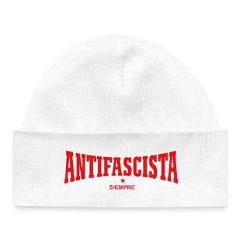 Antifascista Siempre – Antifa für immer - Baby Organic Mütze - Weiß - Vorne