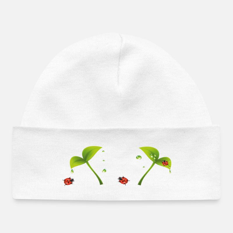 Marienkäfer - Baby Organic Mütze - Weiß