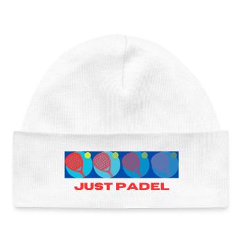 Cache juste Padel - Bonnet bébé bio - blanc - Devant