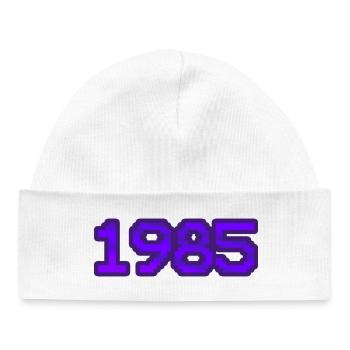 Nerd 1985 - Bonnet bébé bio - blanc - Devant