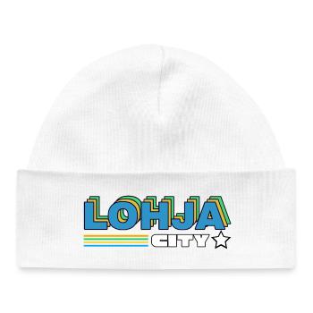 Lohja City Retro Neon - Baby Organic Beanie - white - Front