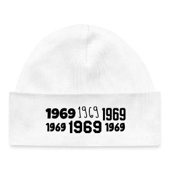 1969 - Awesome since 1969 - Baby Organic Beanie - white - Front