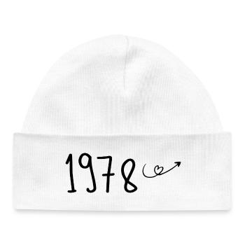 1978 Anniversary 1978 Retro 1978 - Baby Organic Beanie - white - Front