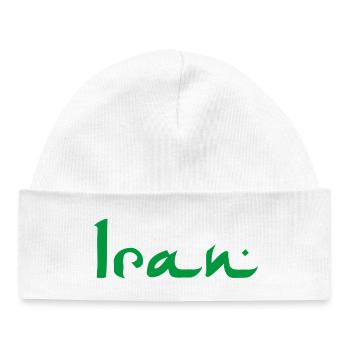 Iran - Baby Organic Beanie - white - Front