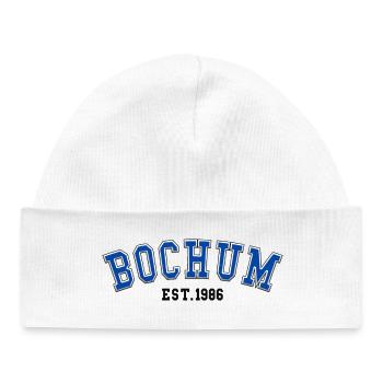 Bochum Fondé en 1986 - Bonnet bébé bio - blanc - Devant