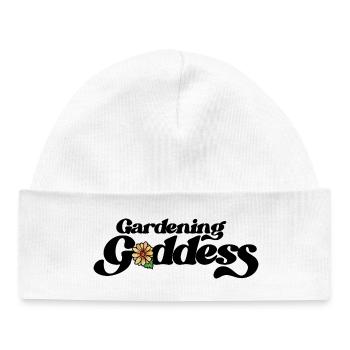 Watercolor Daisy Bloom - Baby Organic Beanie - white - Front