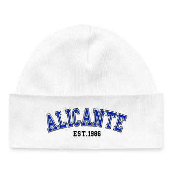 Alicante Fondée en 1986 - Bonnet bébé bio - blanc - Devant