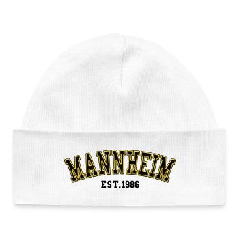 Fondation de Mannheim en 1986 - Bonnet bébé bio - blanc - Devant