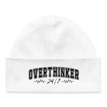 Overthinker 24/7 Motif Complicates Overthinkers - Baby Organic Beanie - white - Front