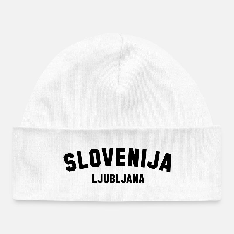LJUBLJANA Slovénie Slowenien - Bonnet bébé bio - blanc