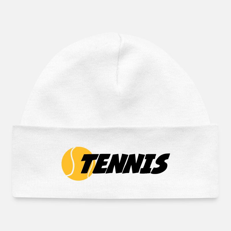 Tennis - Baby Organic Mütze - Weiß