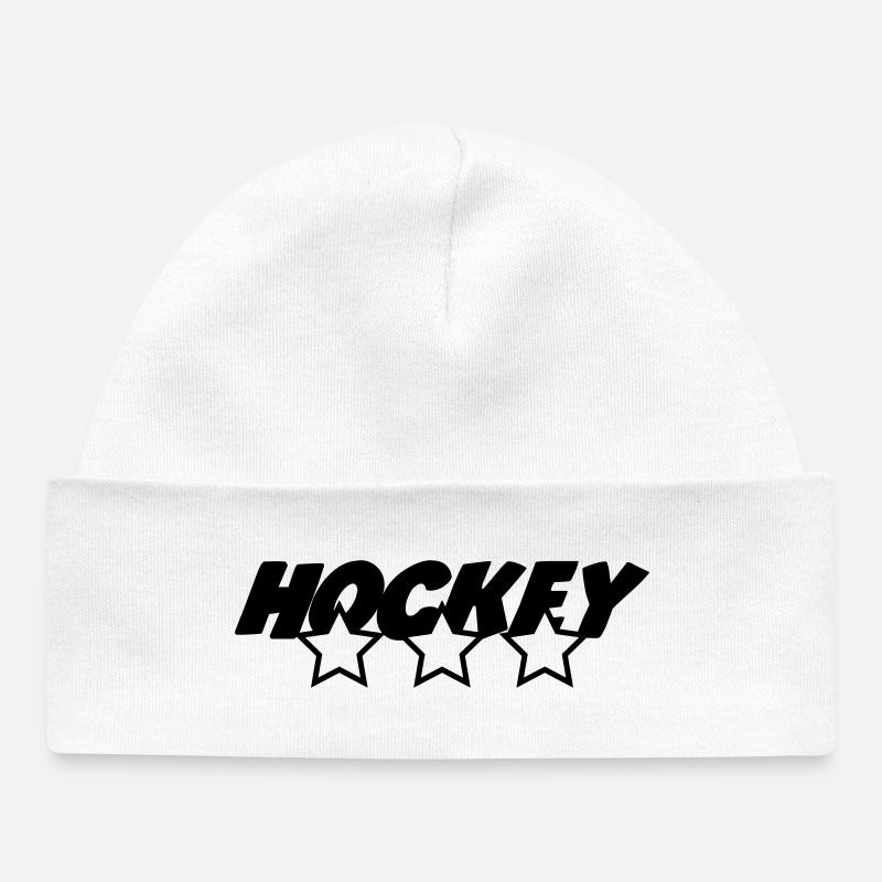 Hockey - Bonnet bébé bio - blanc