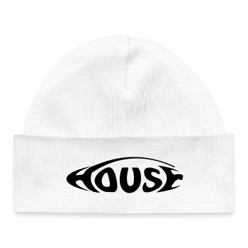 House - Baby Organic Beanie - white - Front