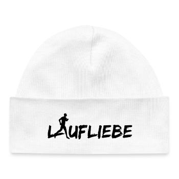 Laufliebe Men - Baby Organic Mütze - Weiß - Vorne