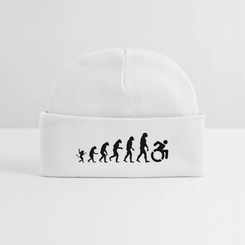 Evolution du fauteuil roulant, du roller, de l’humour* Bonnet bébé bio