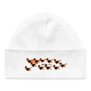 New life - Baby Organic Beanie - white - Front